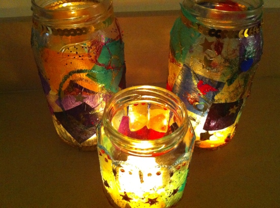 Jam jar tea lights | Made in the desert